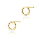 Cercei Aur 14K cu Diamante Naturale 0.01 ct