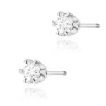 Cercei Aur 14K cu Diamante Naturale 0.60 ct - Imagine 3