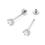 Cercei Aur 14K K0222 Diamant 2 x 0.15ct Stud - Imagine 8