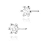 Cercei Aur 14K cu Diamante Naturale 0.60 ct - Imagine 3