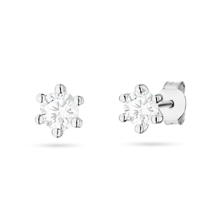 Cercei Aur 14K cu Diamante de Laborator 0.60 ct - Imagine 3