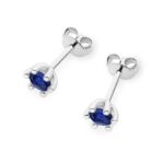 Cercei Aur 14K K0222 Safir 2 x 0.15ct - Imagine 8