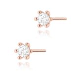Cercei Aur 14K cu Diamante Naturale 0.30 ct - Imagine 4