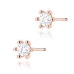 Cercei Aur 14K cu Diamante Naturale 0.60 ct - Imagine 5