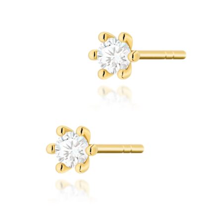 Cercei Aur 14K cu Diamante Naturale 0.20 ct