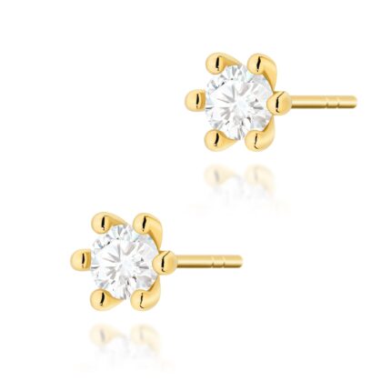 Cercei Aur 14K cu Diamante Naturale 0.60 ct