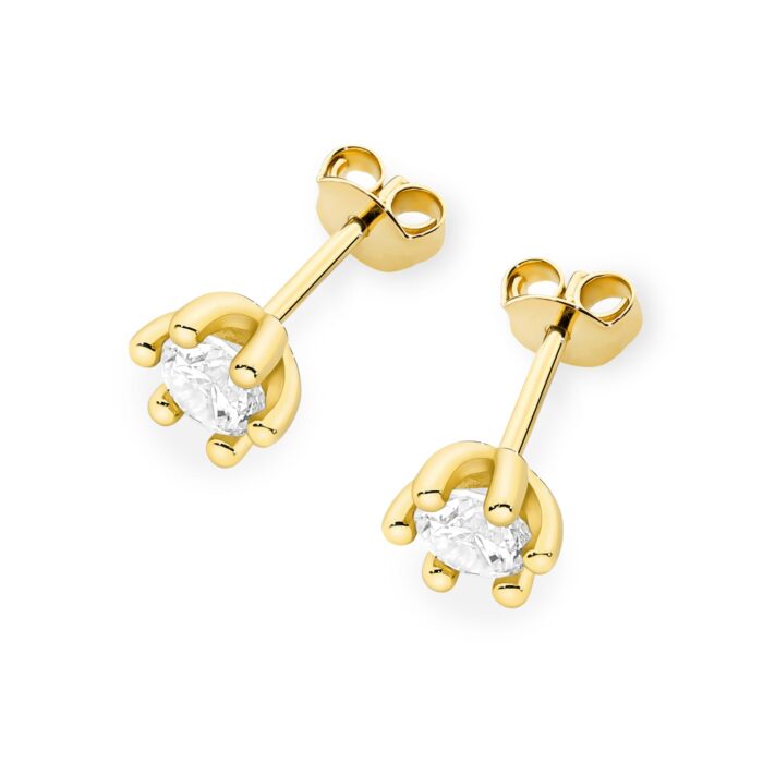Cercei Aur 14K cu Diamante Naturale 0.60 ct - Imagine 2
