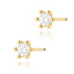 Cercei Aur 14K cu Diamante Naturale 0.60 ct