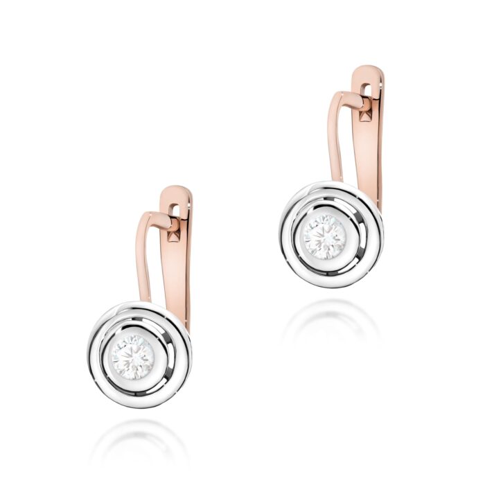 Cercei Aur 14K cu Diamante 0.20 ct - Imagine 7