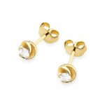 Cercei Aur 14K cu Diamante Naturale 0.16 ct - Imagine 2