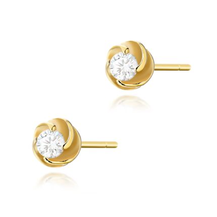 Cercei Aur 14K cu Diamante Naturale 0.20 ct