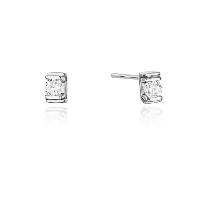 Cercei Aur 14K cu Diamant 0.20 ct - Imagine 5