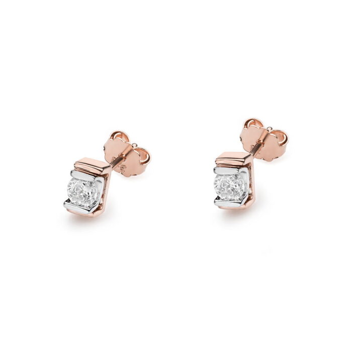 Cercei Aur 14K cu Diamant 0.20 ct - Imagine 4