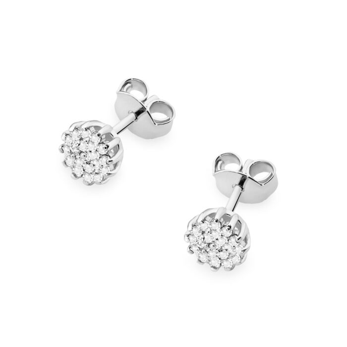 Cercei Aur 14K cu Diamante Naturale 0.19 ct - Imagine 5