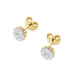 Cercei Aur 14K cu Diamante Naturale 0.19 ct - Imagine 2