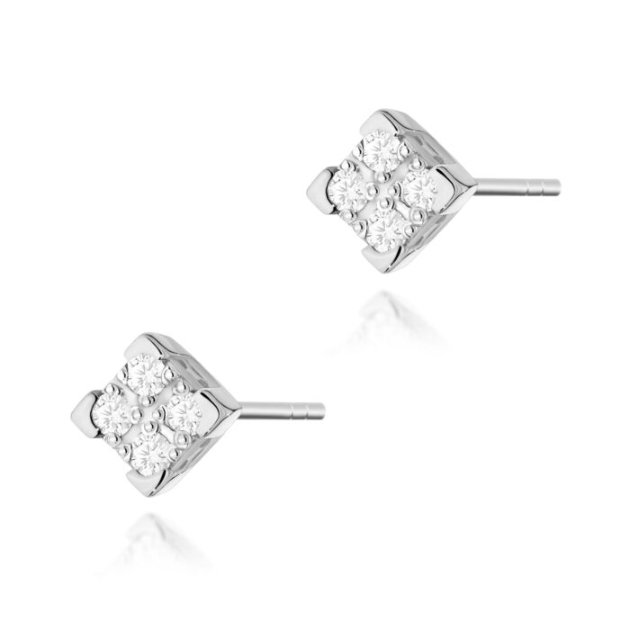 Cercei Aur 14K cu Diamante Naturale 0.16 ct - Imagine 4