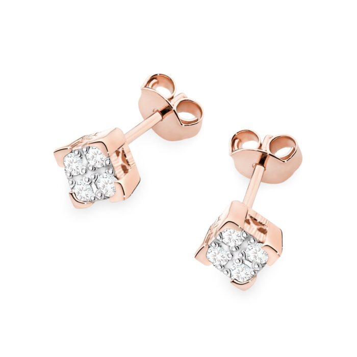 Cercei Aur 14K cu Diamante Naturale 0.16 ct - Imagine 8