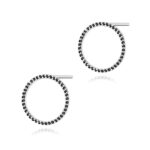 Cercei Aur 14K cu Diamante Negre Naturale 0.40 ct - Imagine 7