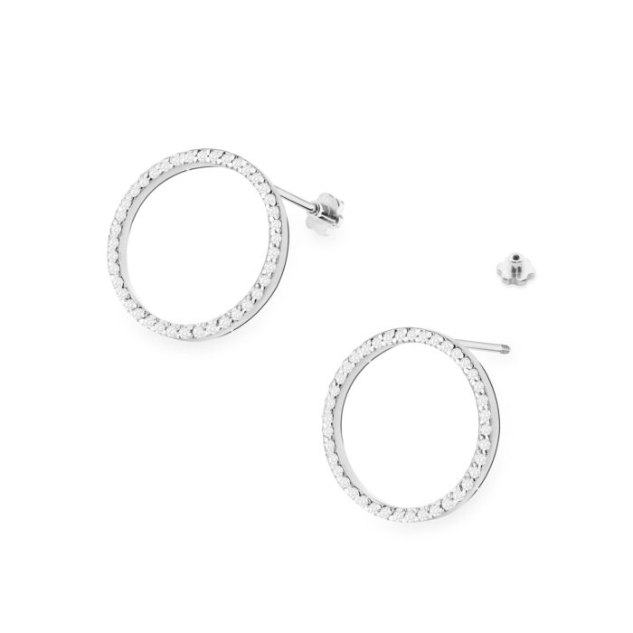 Cercei Aur 14K cu Diamante  Naturale 0.40 ct - Imagine 4