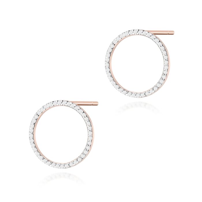 Cercei Aur 14K cu Diamante  Naturale 0.40 ct - Imagine 4