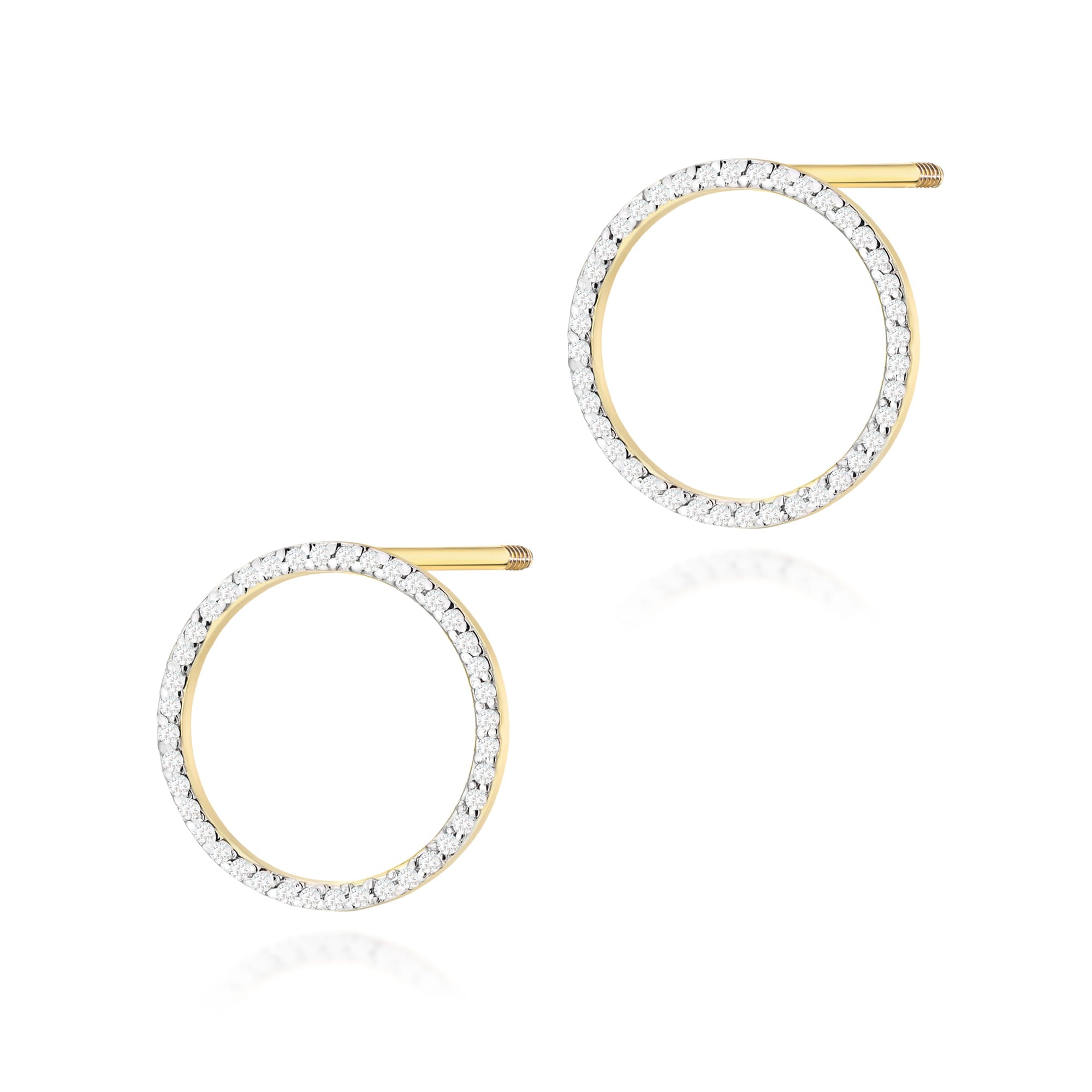 K0442.Z3.DIW_.02_1.jpg Cercei Aur 14K cu Diamante Naturale 0.40 ct - Imagine 1