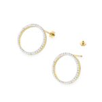 Cercei Aur 14K cu Diamante  Naturale 0.40 ct - Imagine 2