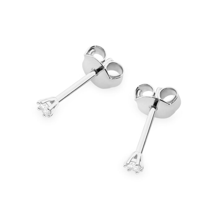 Cercei Aur 14K cu Diamante Naturale 0.08 ct - Imagine 4