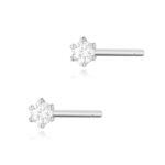 Cercei Aur 14K K0501 Diamante 2 x 0.04ct - Imagine 7