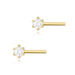 Cercei Aur 14K K0501 Diamante 2 x 0.04ct