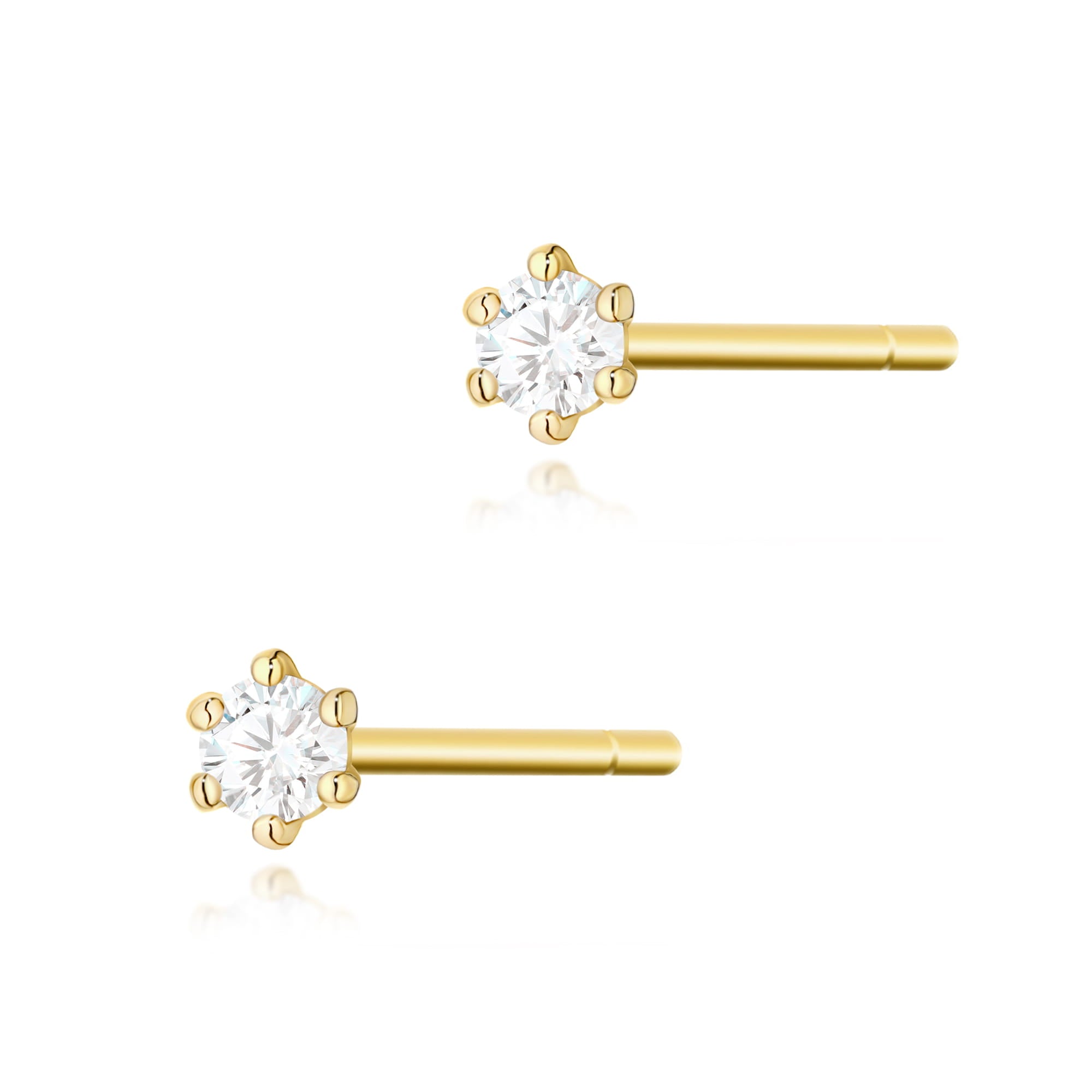 K0501.Z3.DIW_.02_1.jpg Cercei Aur 14K K0501 Diamante 2 x 0.04ct - Imagine 1
