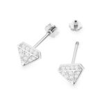 Cercei Aur 14K K0504 Diamante Șurub - Imagine 8