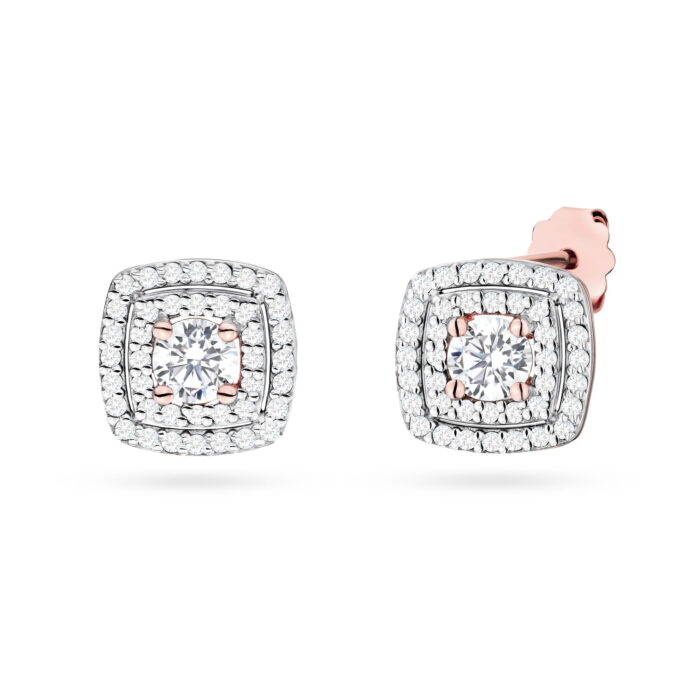 Cercei Aur 14K cu Diamante de Laborator 1.00 ct - Imagine 4