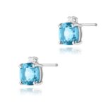 Cercei Aur 14K K0573 Topaz 2 x 1.10ct - Imagine 7