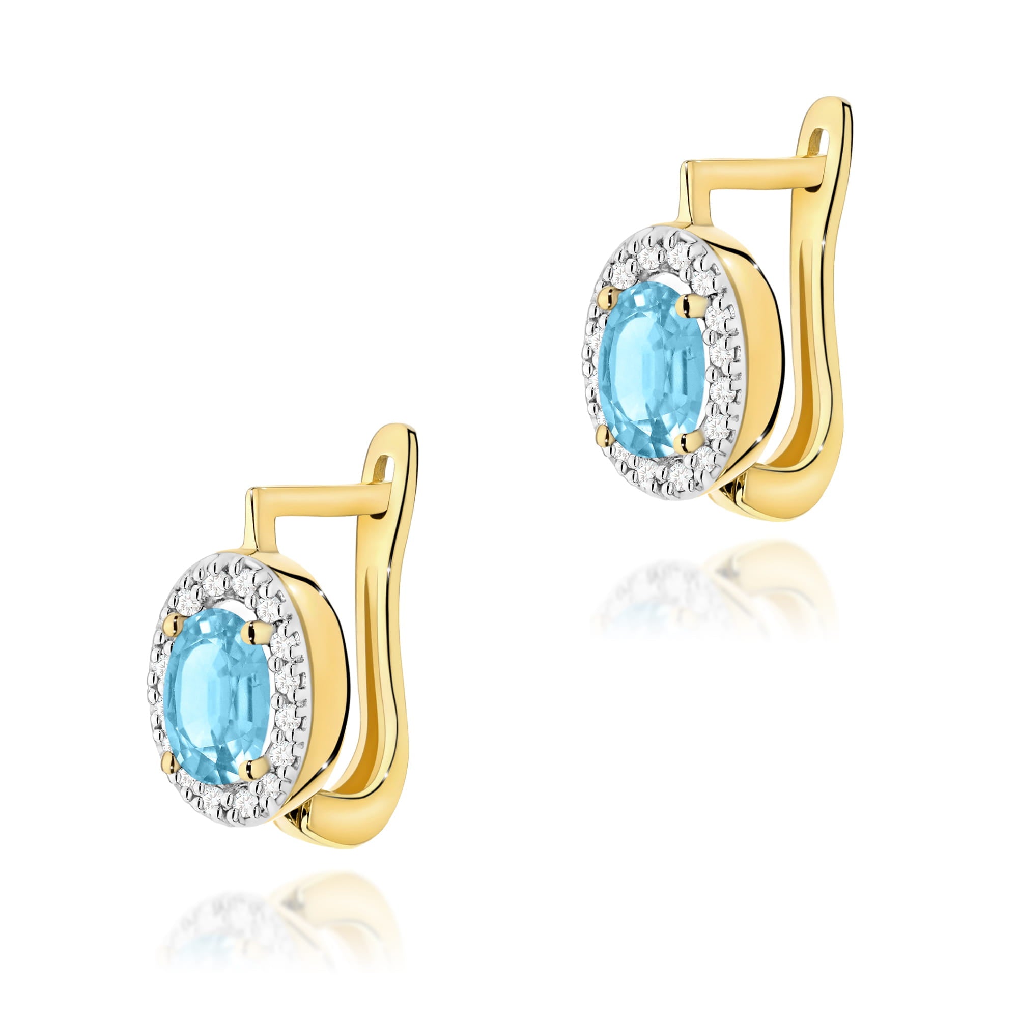 K0574.Z3.TOB_.01_1.jpg Cercei Aur 14K K0574 Topaz 1.00ct - Imagine 1
