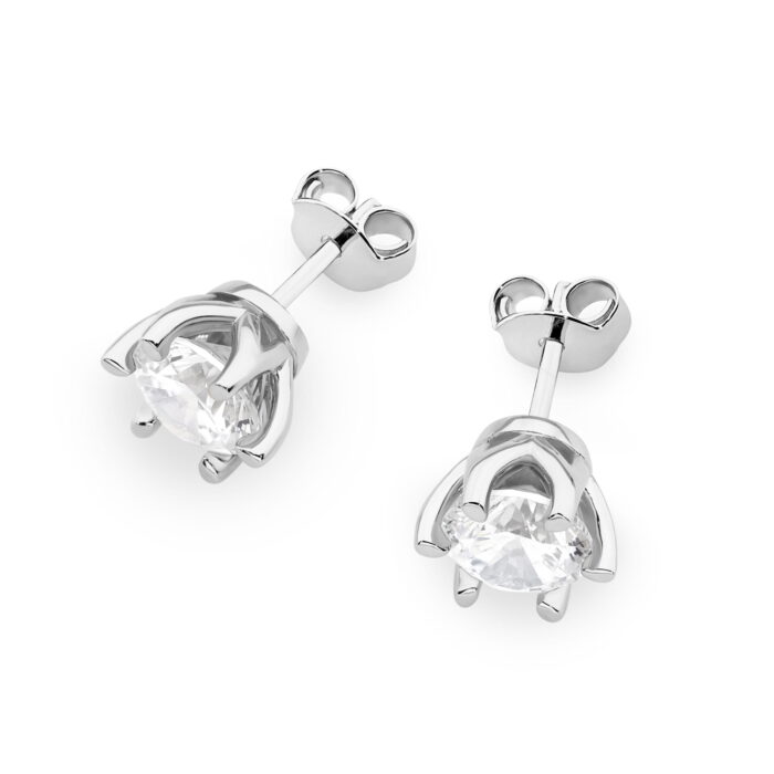 Cercei Aur 14K K0575 Diamant 2 x 1.00ct - Imagine 8