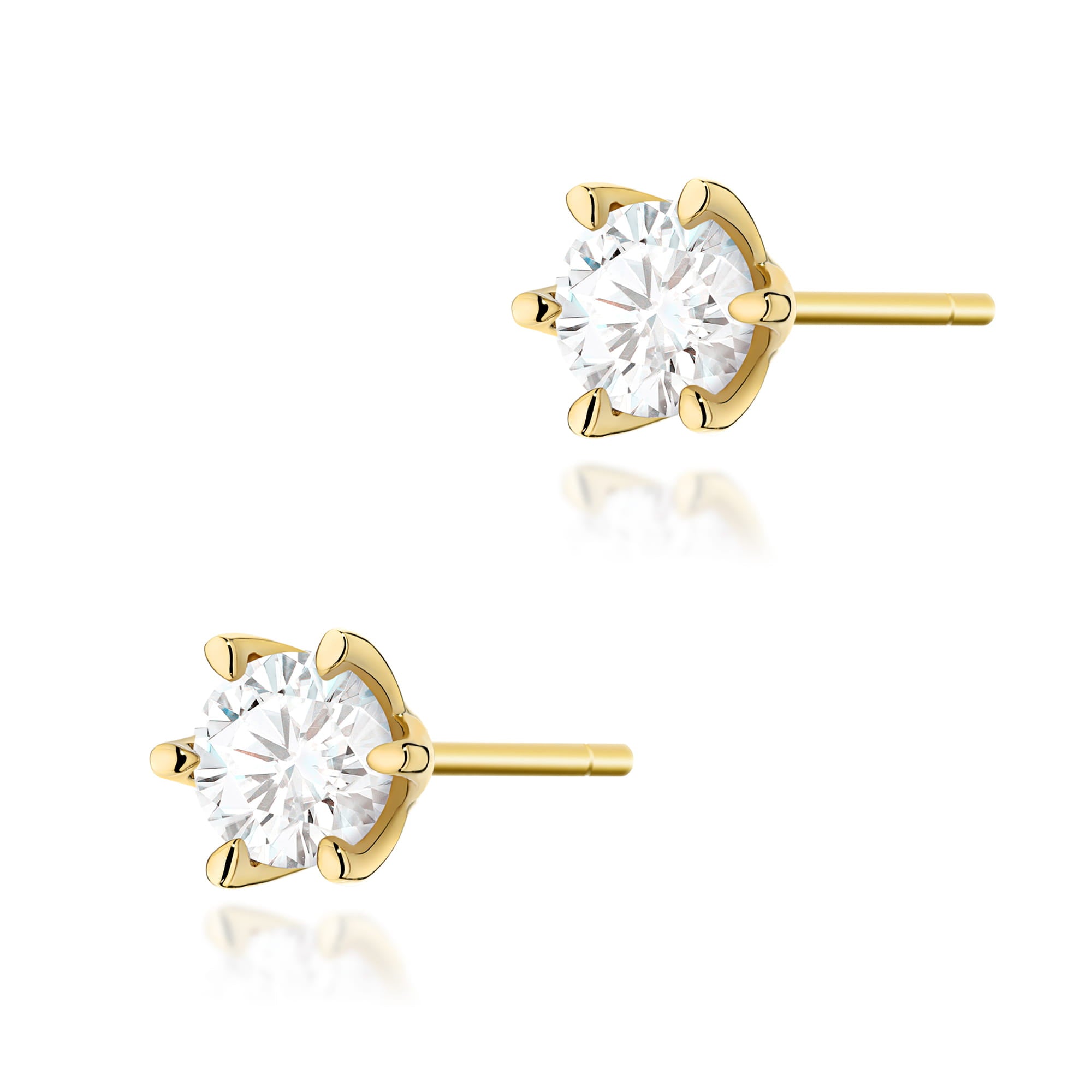 K0575.Z3.DIW_.05_1.jpg Cercei Aur 14K K0575 Diamant 2 x 1.00ct - Imagine 1
