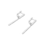 Cercei Aur 14K cu Diamante Naturale 0.09 ct - Imagine 4