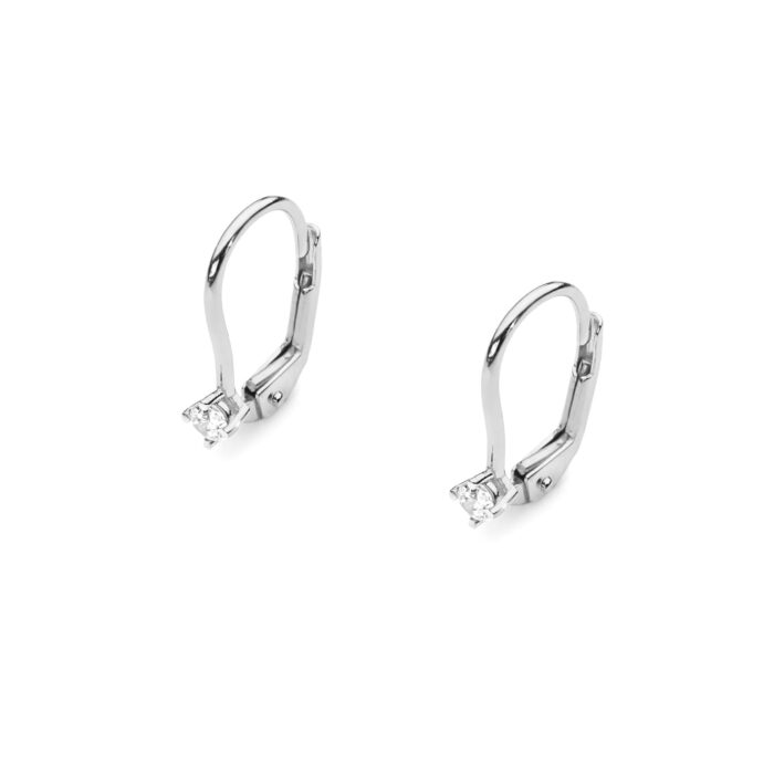 Cercei Aur 14K cu Diamante 0.14 ct - Imagine 4