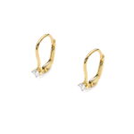 Cercei Aur 14K cu Diamante 0.14 ct - Imagine 2