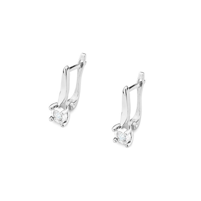 Cercei Aur 14K cu Diamante 0.16 ct - Imagine 4