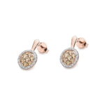 Cercei Aur 14K cu Diamante Maro 0.70 ct si Diamant Alb 0.17 ct - Imagine 6