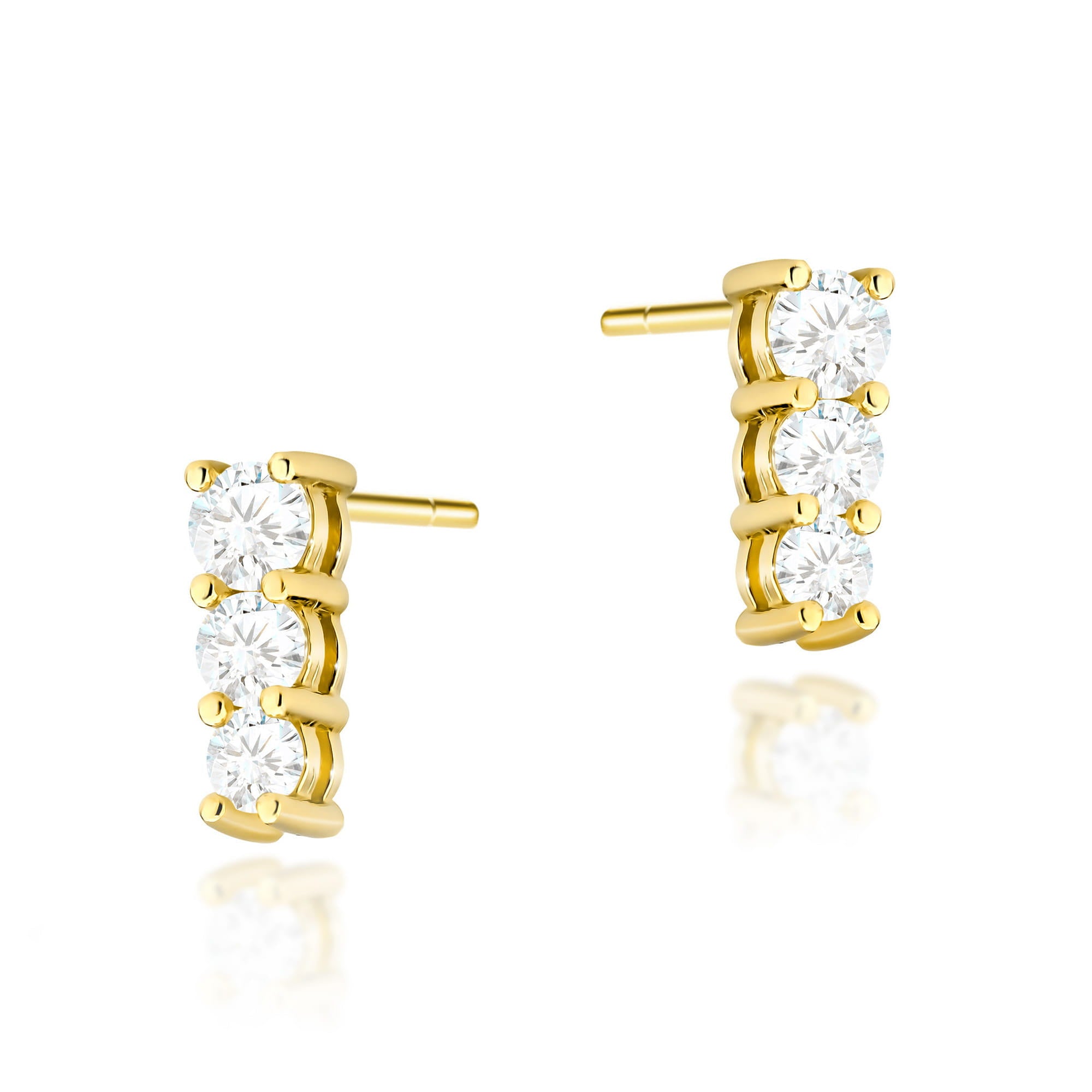 KO511-Z-585-B0.82_1.jpg Cercei Aur 14K cu Diamante 0.82 ct - Imagine 1