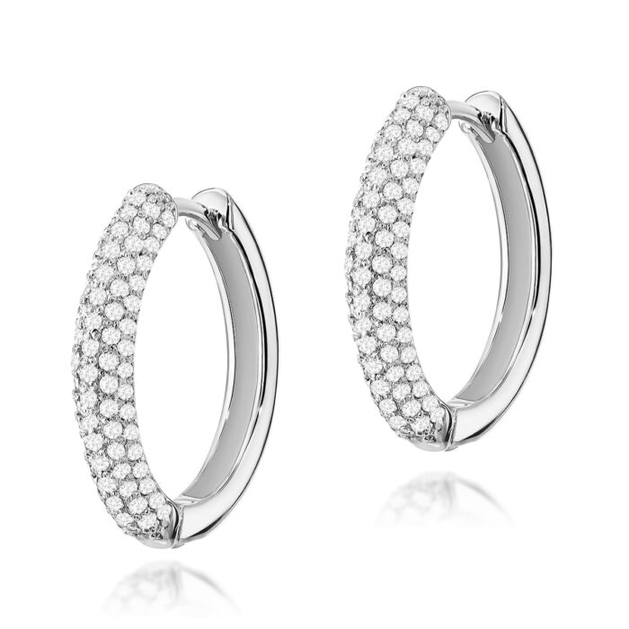 Cercei Aur 14K cu Diamante 0.83 ct - Imagine 3