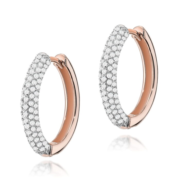 Cercei Aur 14K cu Diamante 0.83 ct - Imagine 5