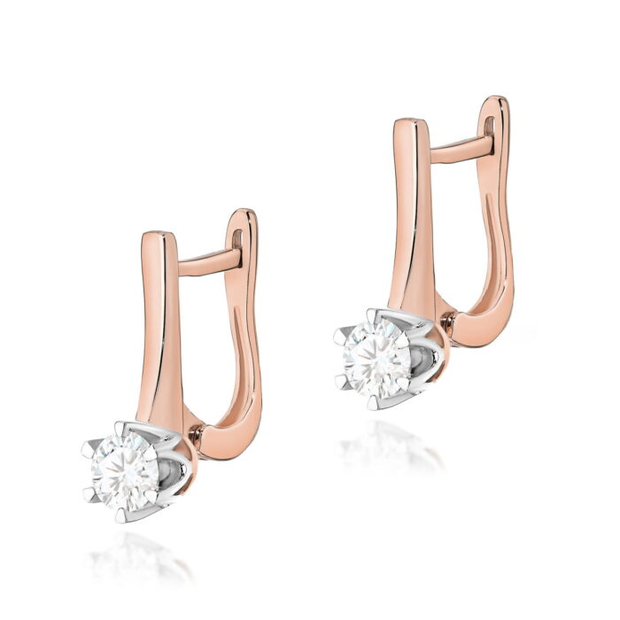 Cercei Aur 14K cu Diamante 0.60 ct - Imagine 5
