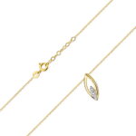 Colier Aur 14K N0031 cu Diamante 0.079ct - Imagine 2