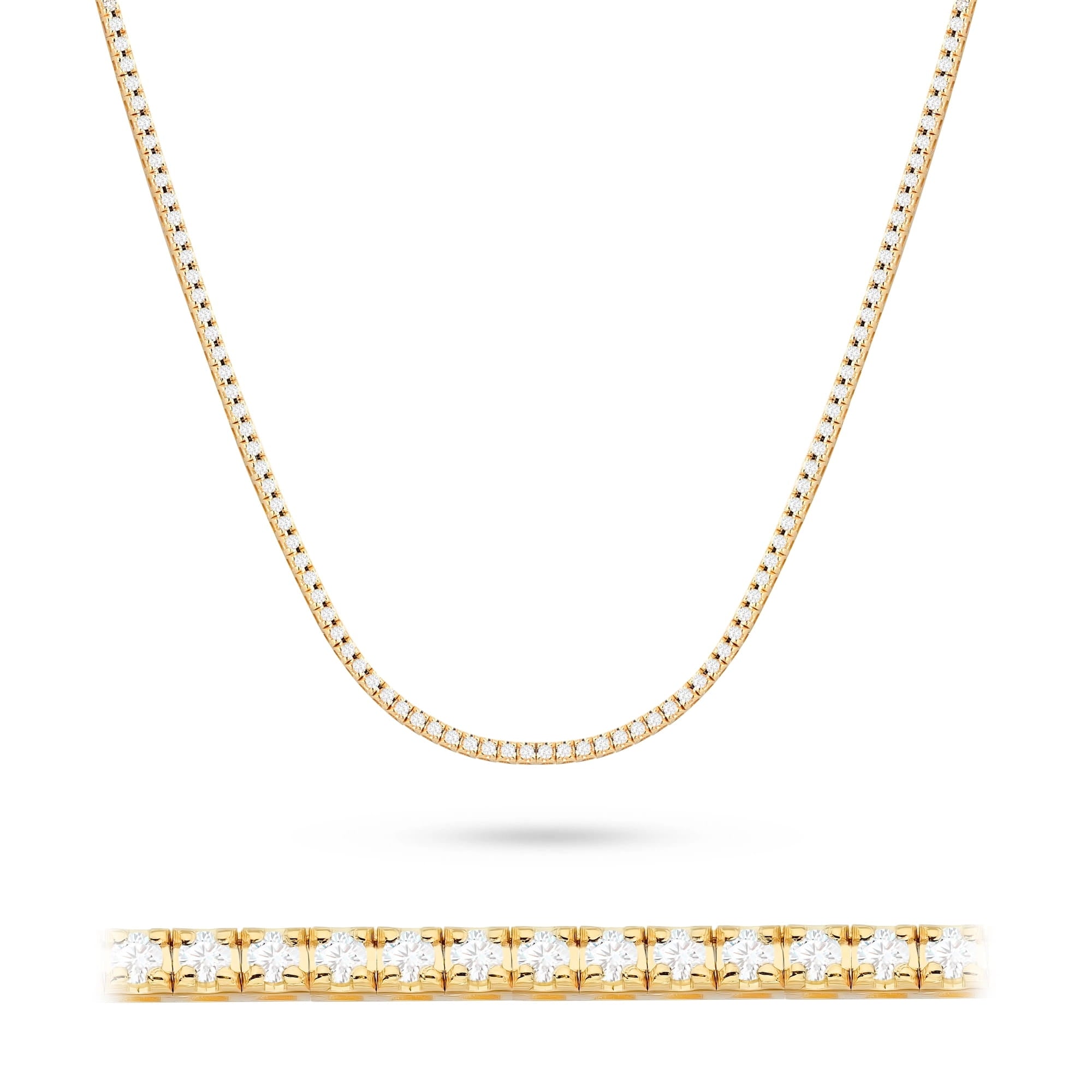 N0076.Z3.LDW_.01_3.jpg Colier Aur 14K cu Diamante de Laborator 3.38 ct - Imagine 1