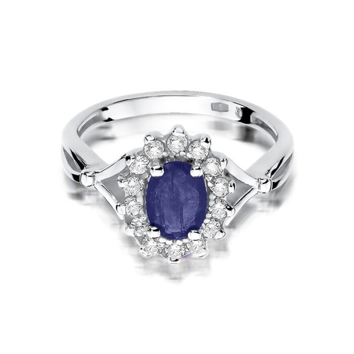 Inel Aur 14k cu Safir 0.90 ct - Imagine 6