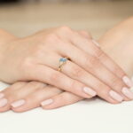 Inel Aur 14K cu Topaz 0.60 ct - Imagine 4