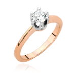 Inel Aur 14K cu Diamant Natural 0.50 ct - Imagine 8